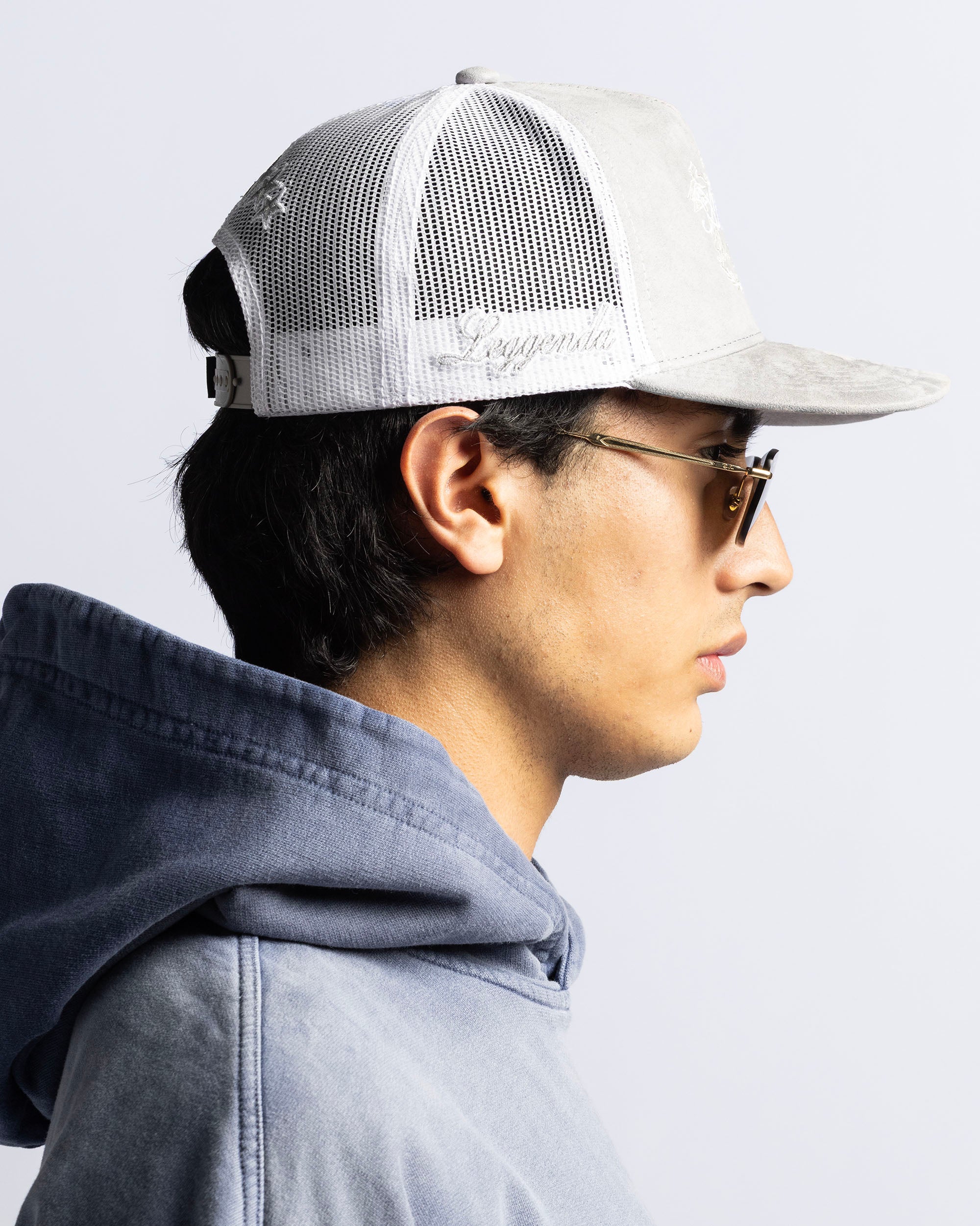 Gorra Gris Velvet Nato Leggenda