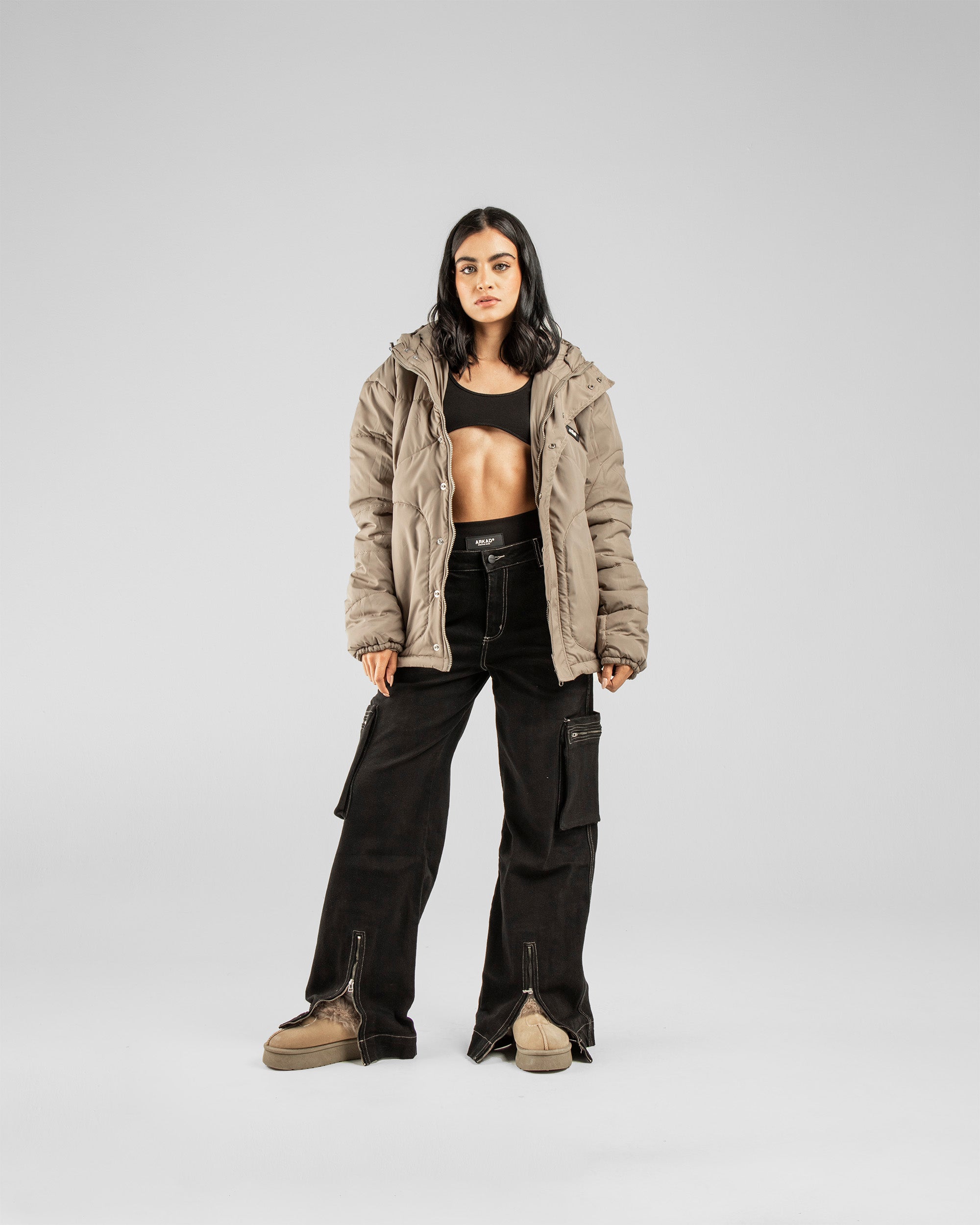 Puffer Jacket - Cafe