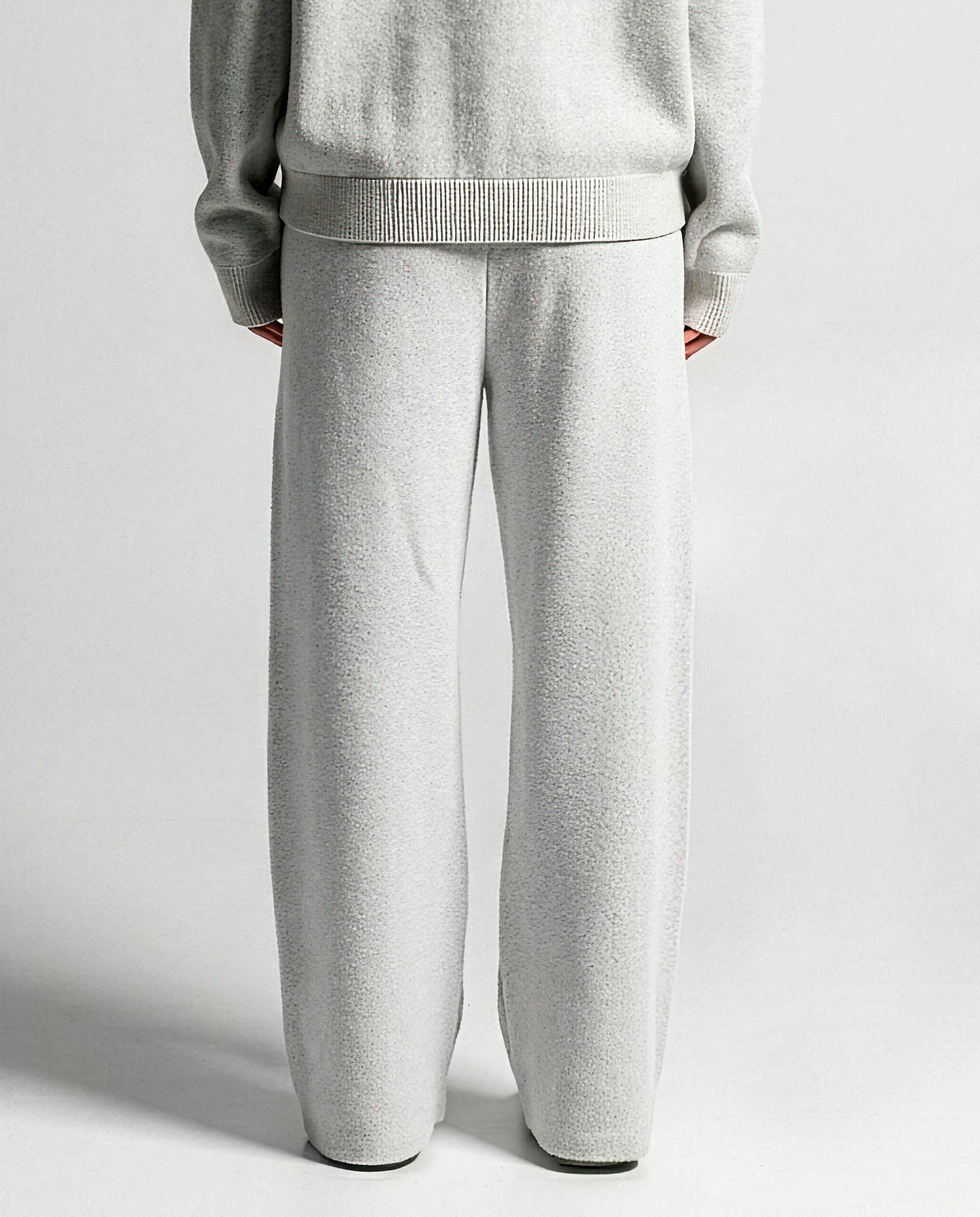 Knit Pant Blanco Con Azul - Unisex