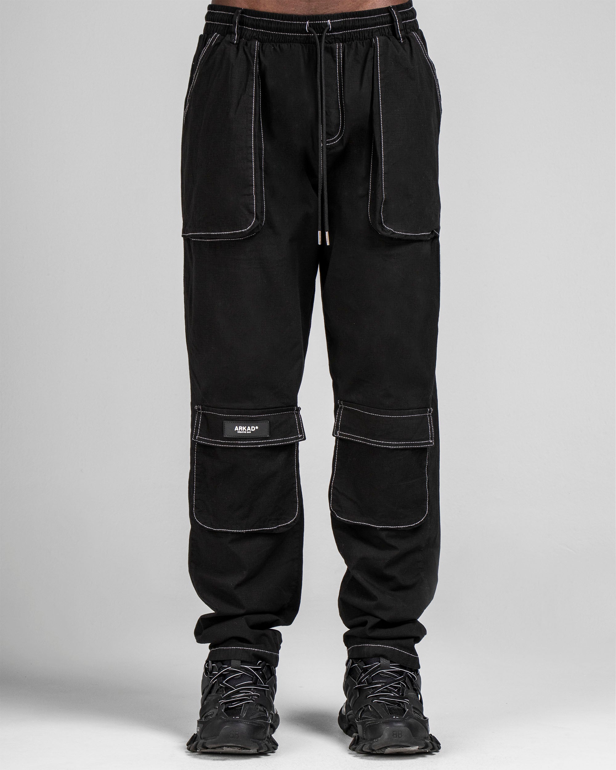 Pantalón Cargo Fuelles Negro