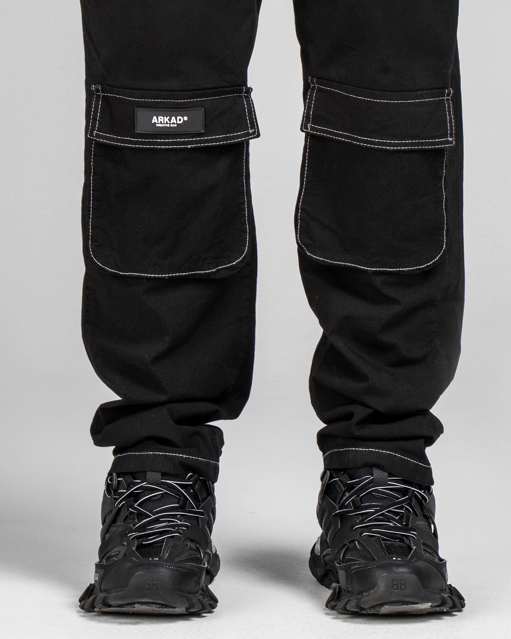 Pantalón Cargo Fuelles Negro