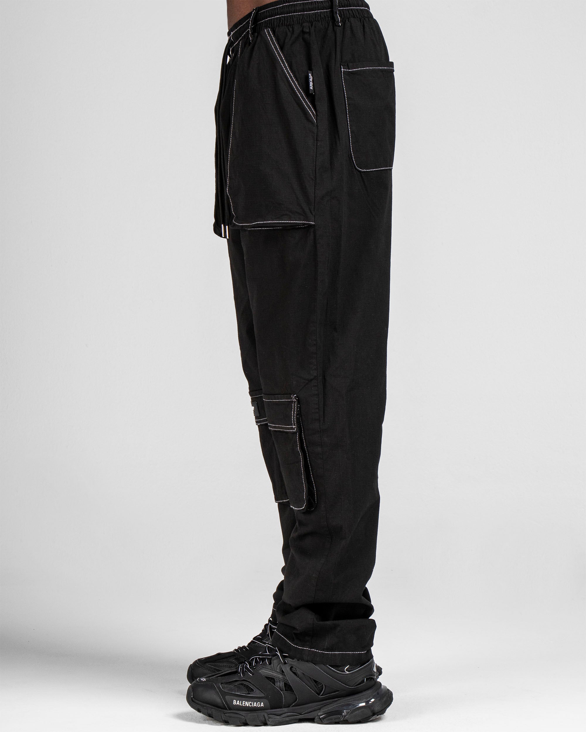 Pantalón Cargo Fuelles Negro