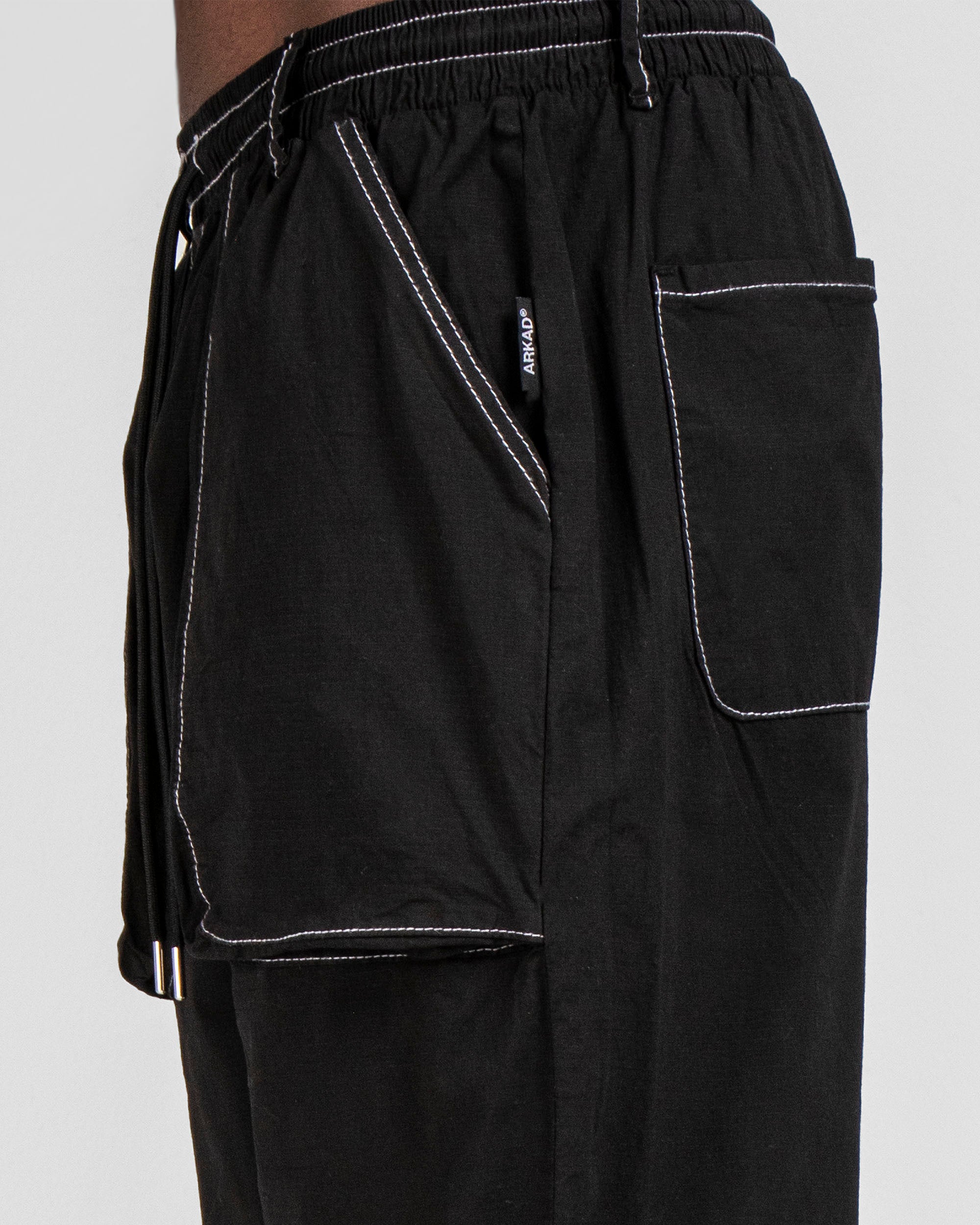 Pantalón Cargo Fuelles Negro