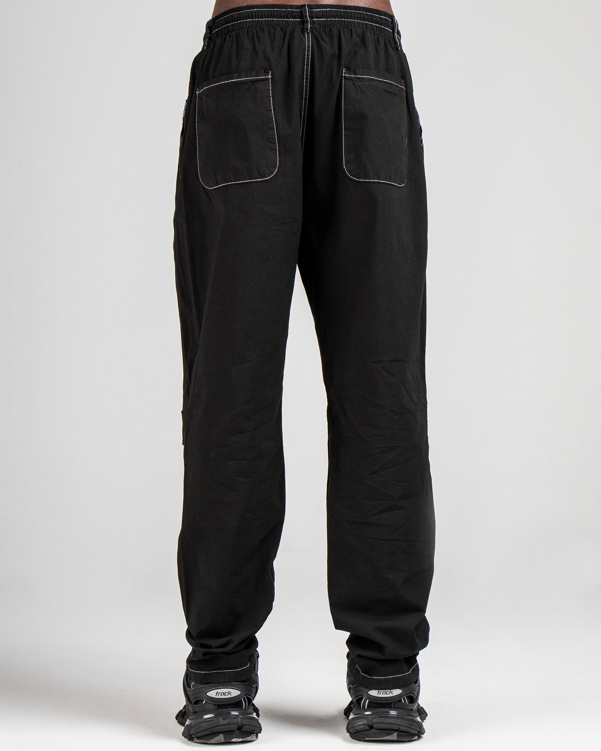 Pantalón Cargo Fuelles Negro