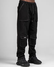 Pantalón Cargo Fuelles Negro