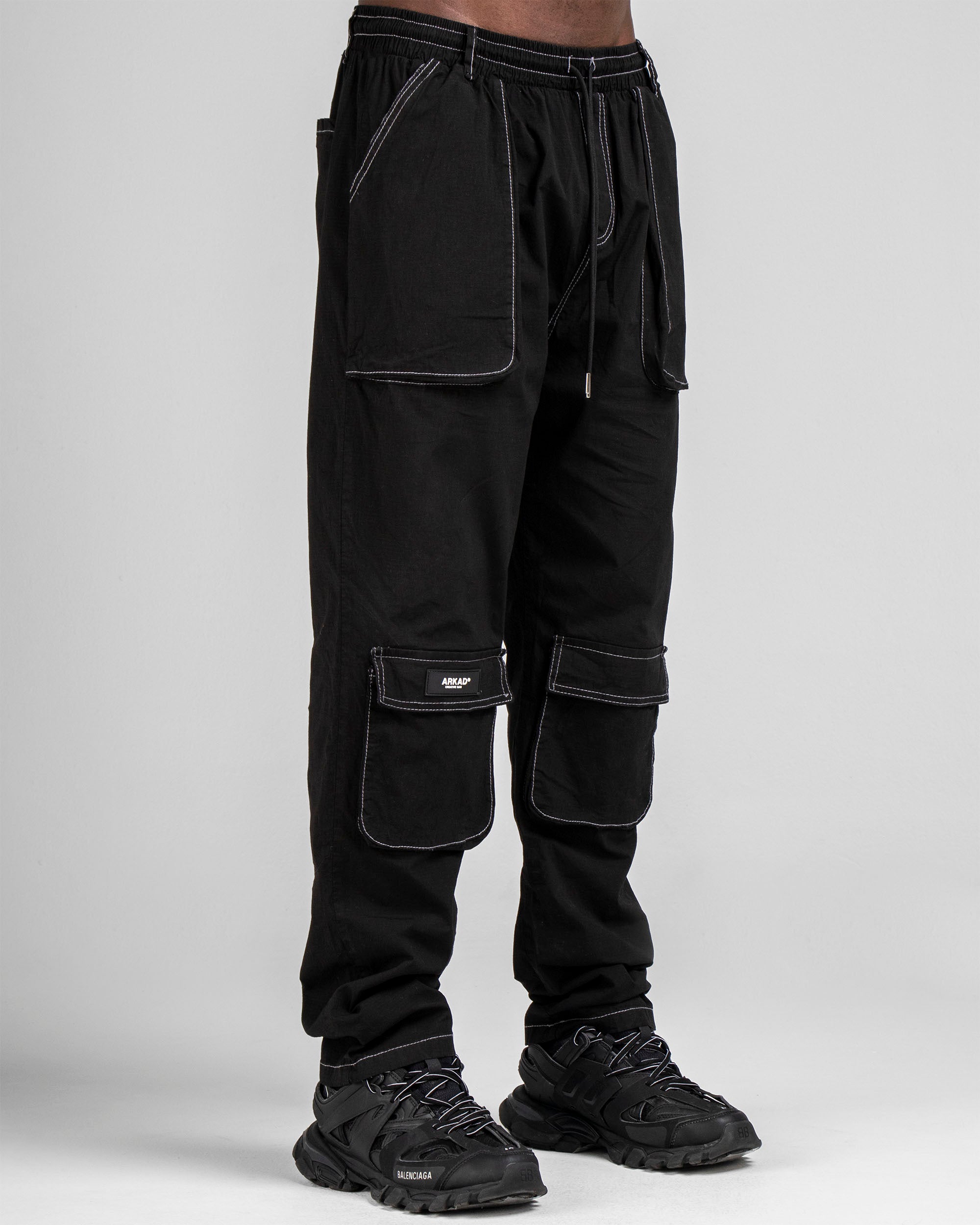 Pantalón Cargo Fuelles Negro