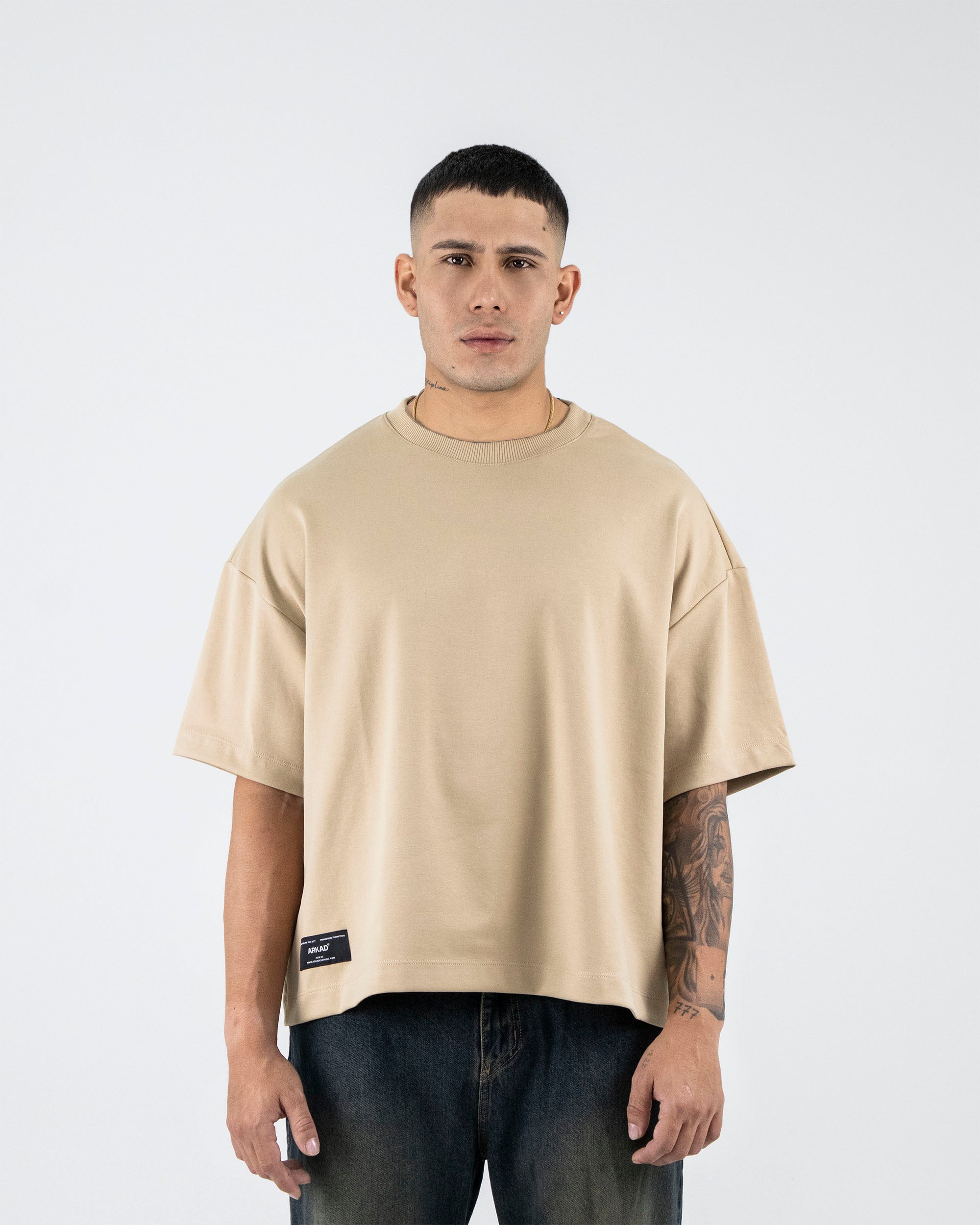 Boxy Tshirt Classics - Caqui