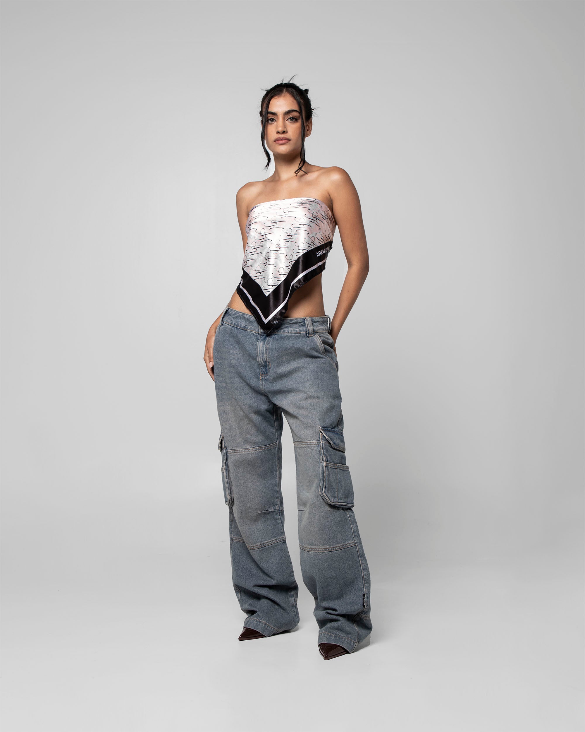 Denim Pant Cargo Dirty