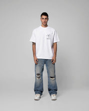 Tshirt Blanca Arkad Gang Texto Verde