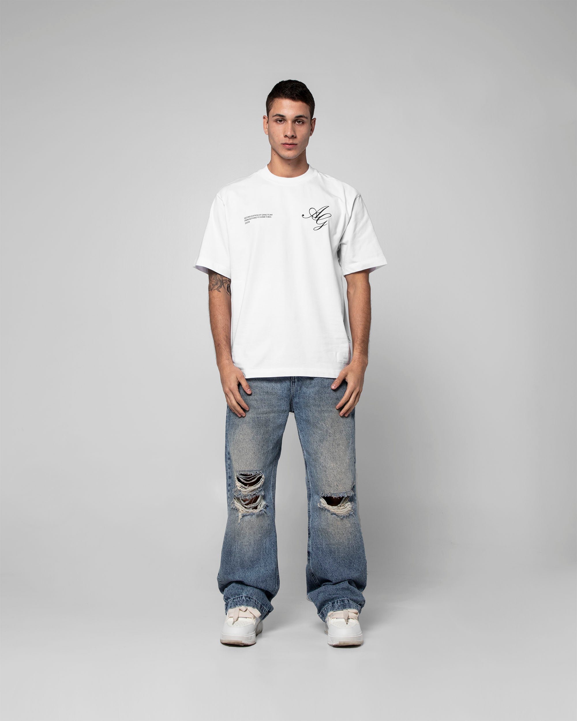 Tshirt Blanca Arkad Gang Contorno