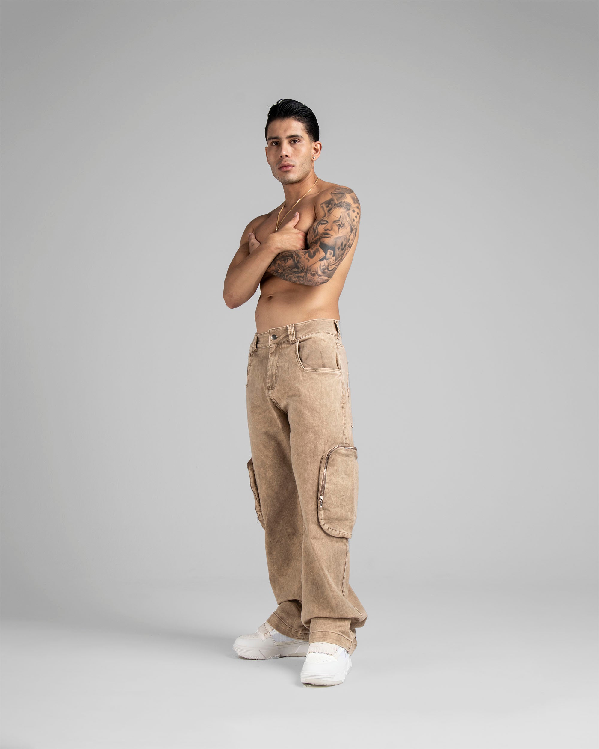 Washed Denim Pant