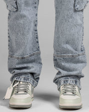 Cargo Denim Pant Azul Claro