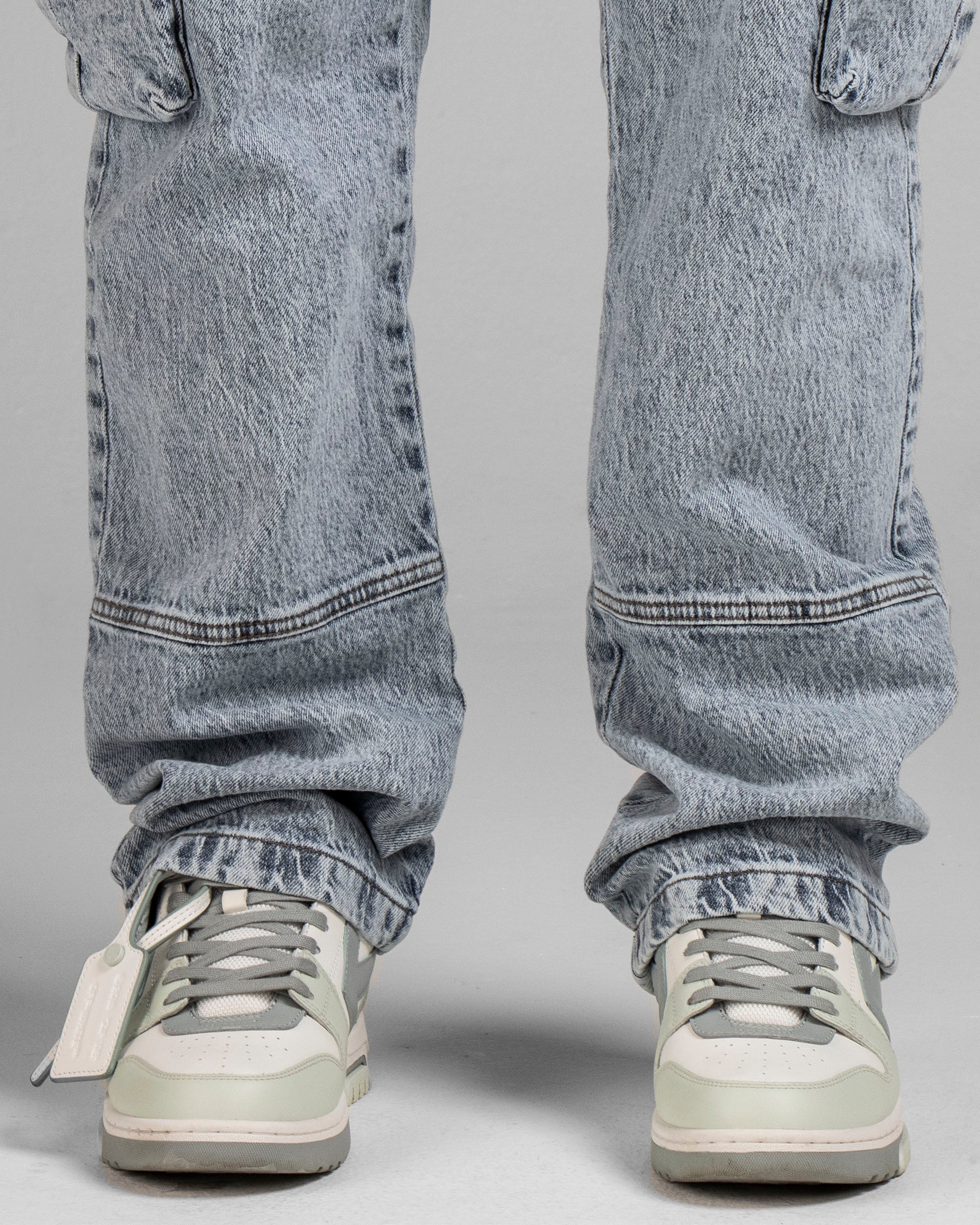 Cargo Denim Pant Azul Claro