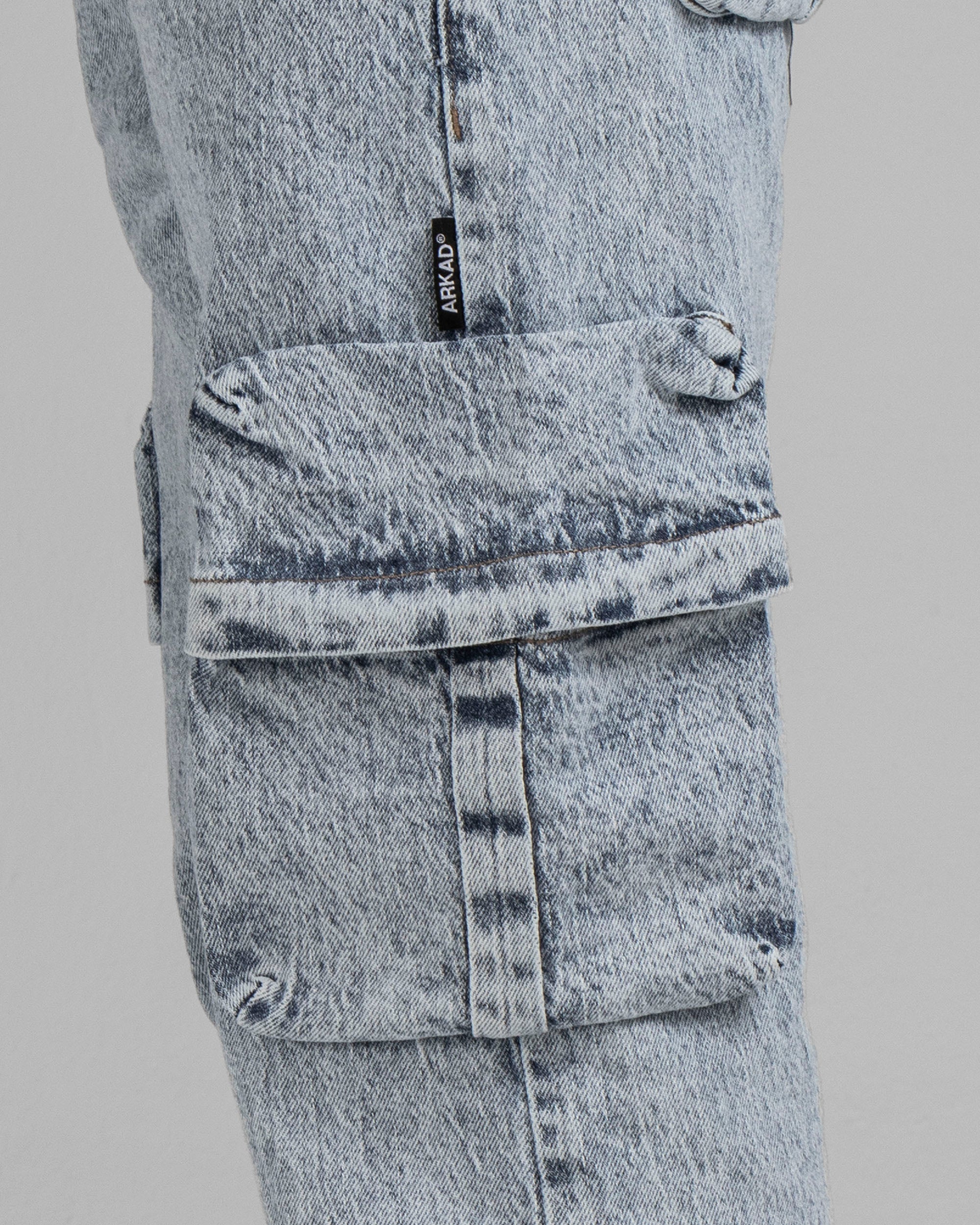 Cargo Denim Pant Azul Claro