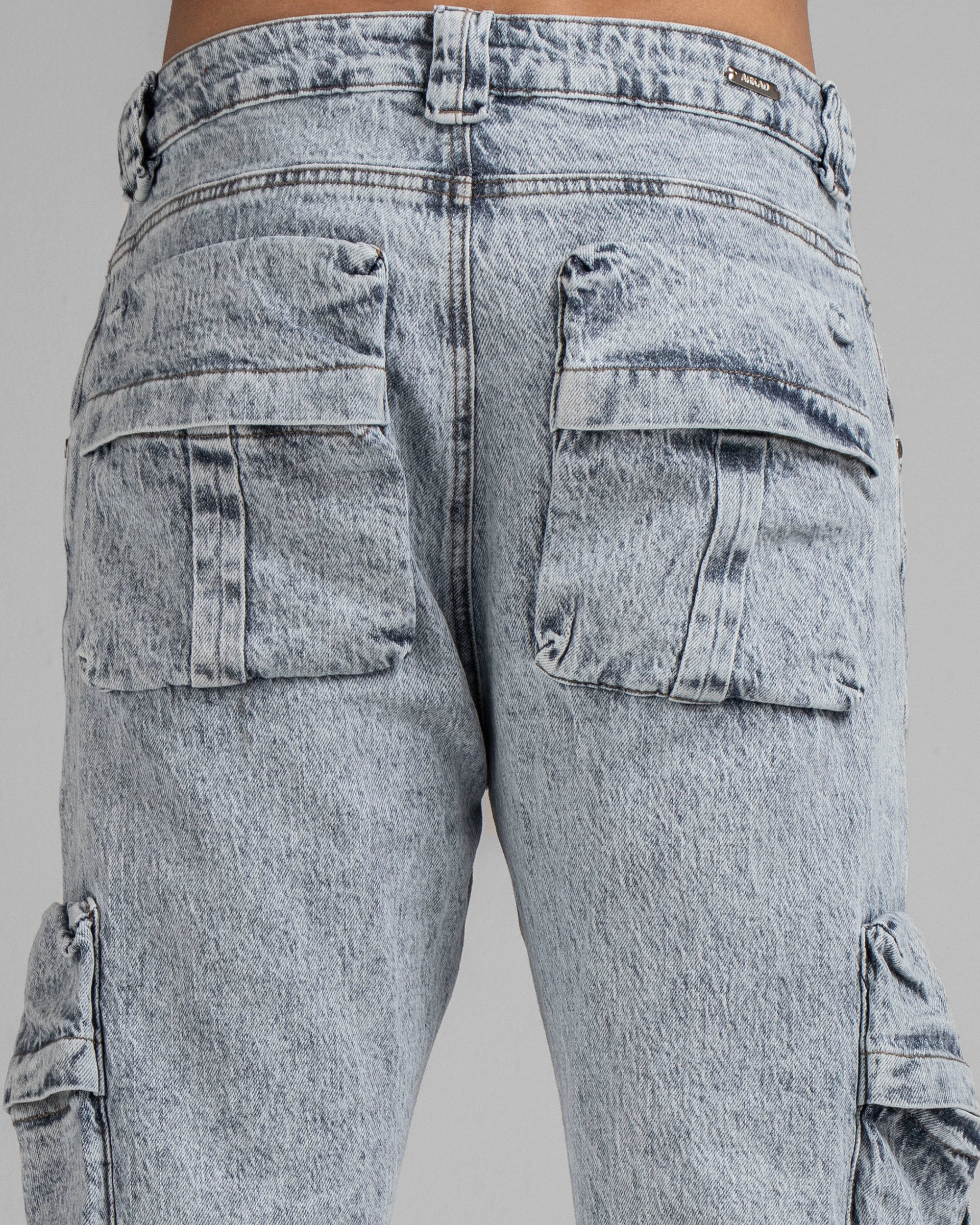 Cargo Denim Pant Azul Claro