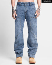 Denim Pant Azul Cortes