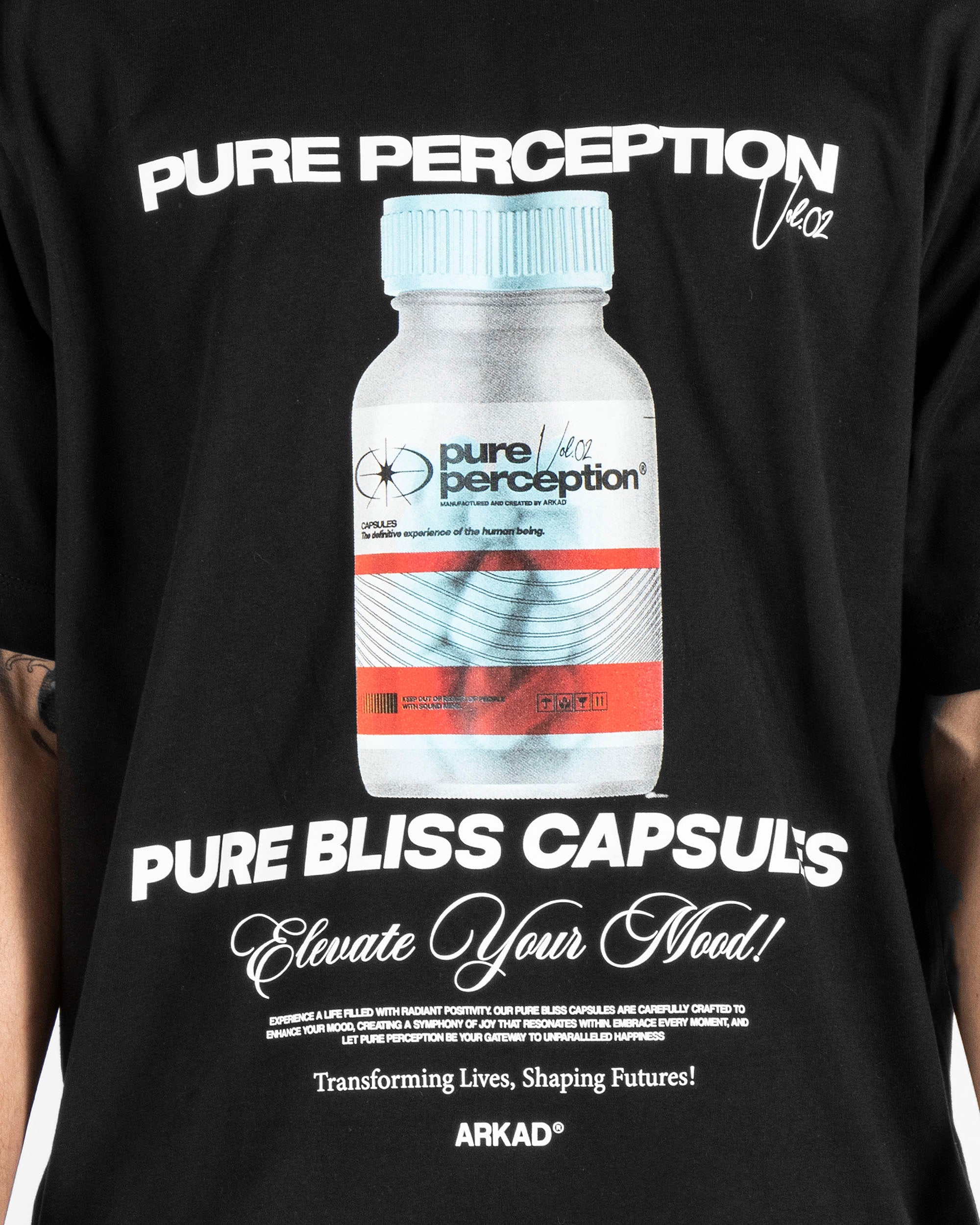 Tshirt Pure Bliss Capsules Negra