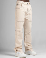 Denim Pant Beige Cortes