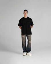 Tshirt Oversize Negra Velvet
