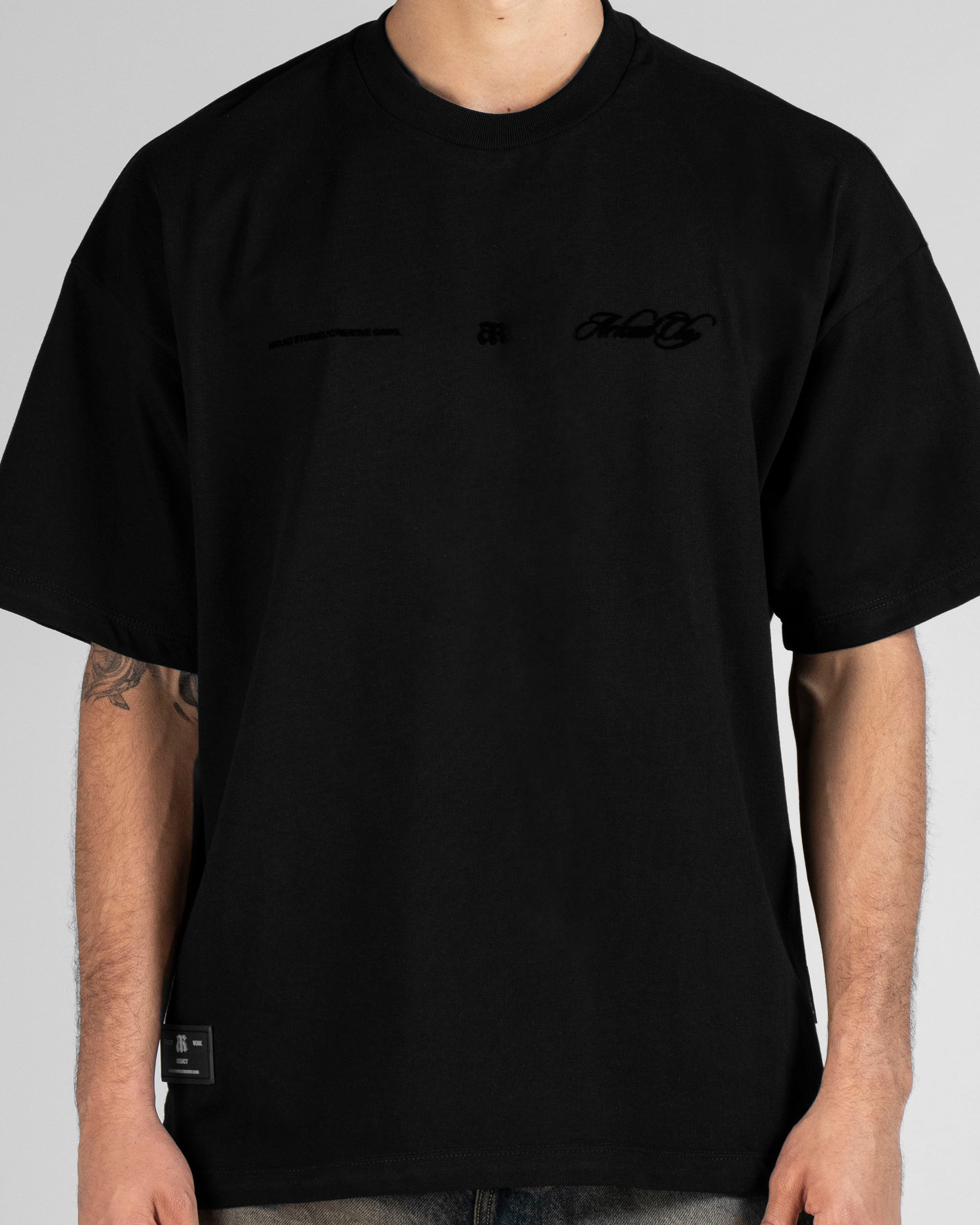 Tshirt Oversize Negra Velvet