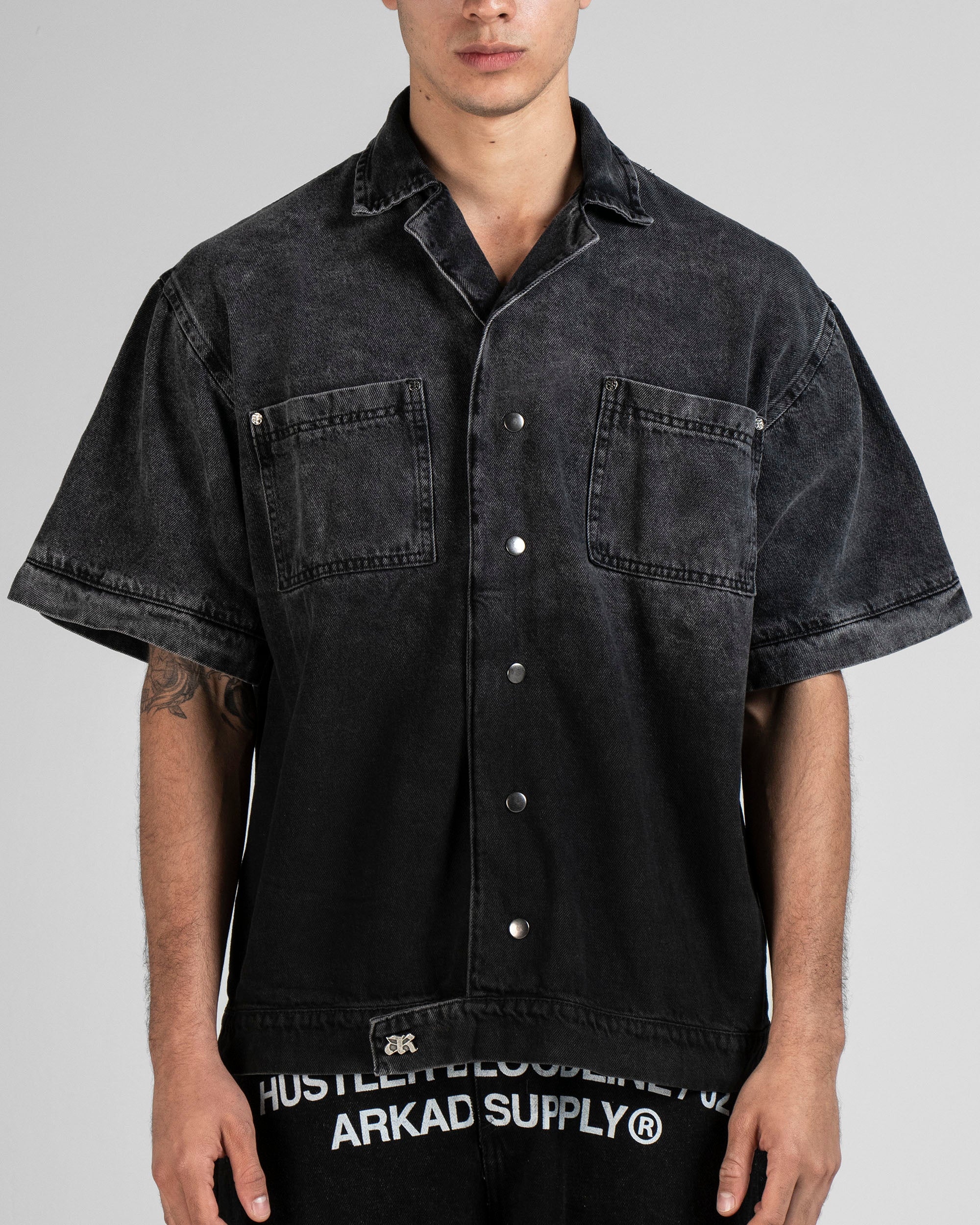 Denim Shirt Hustler