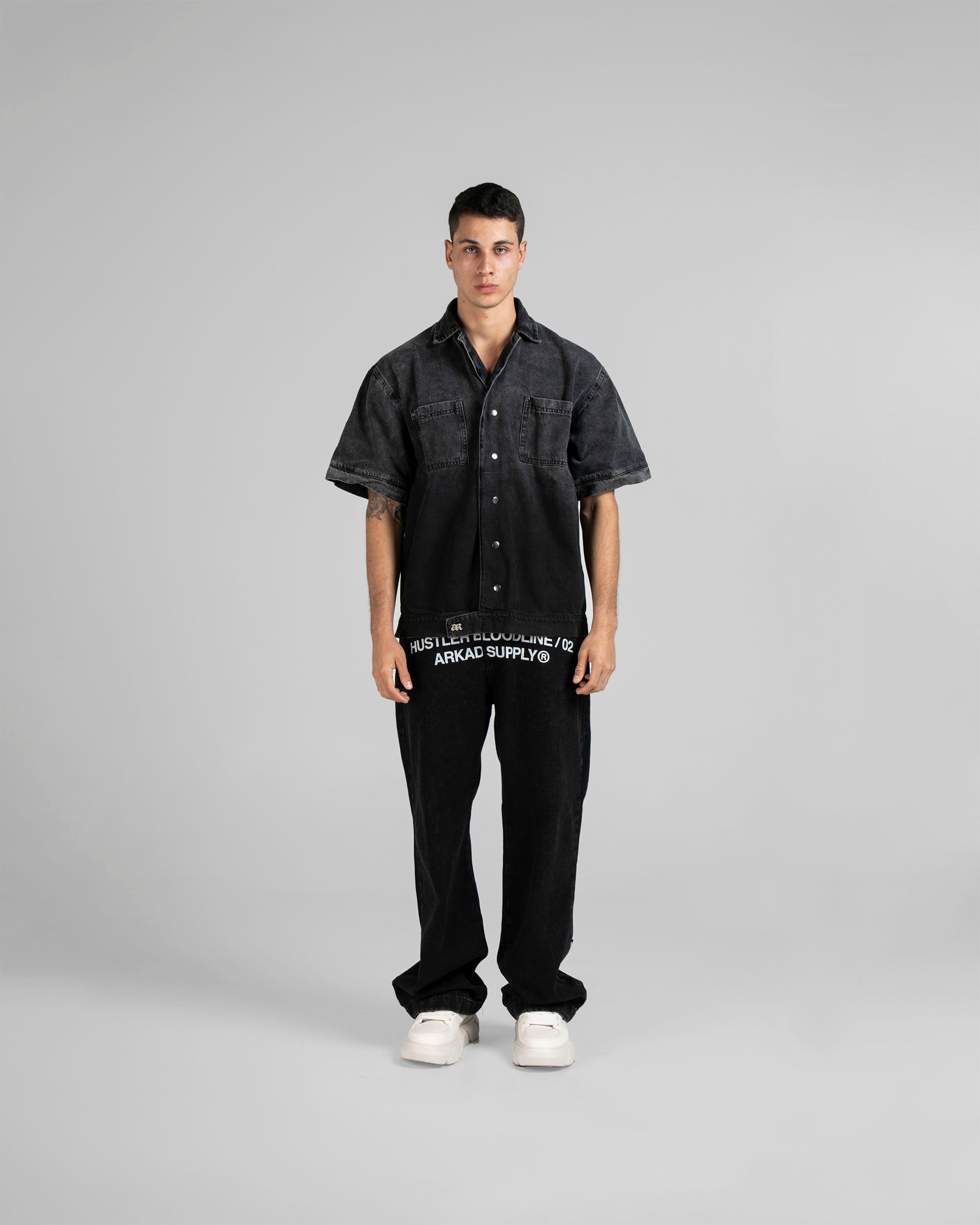 Denim Shirt Hustler