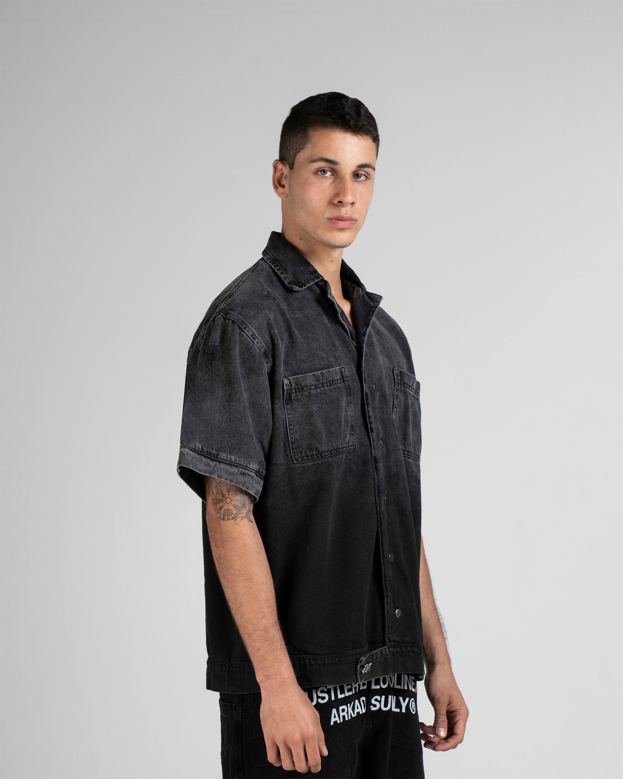 Denim Shirt Hustler
