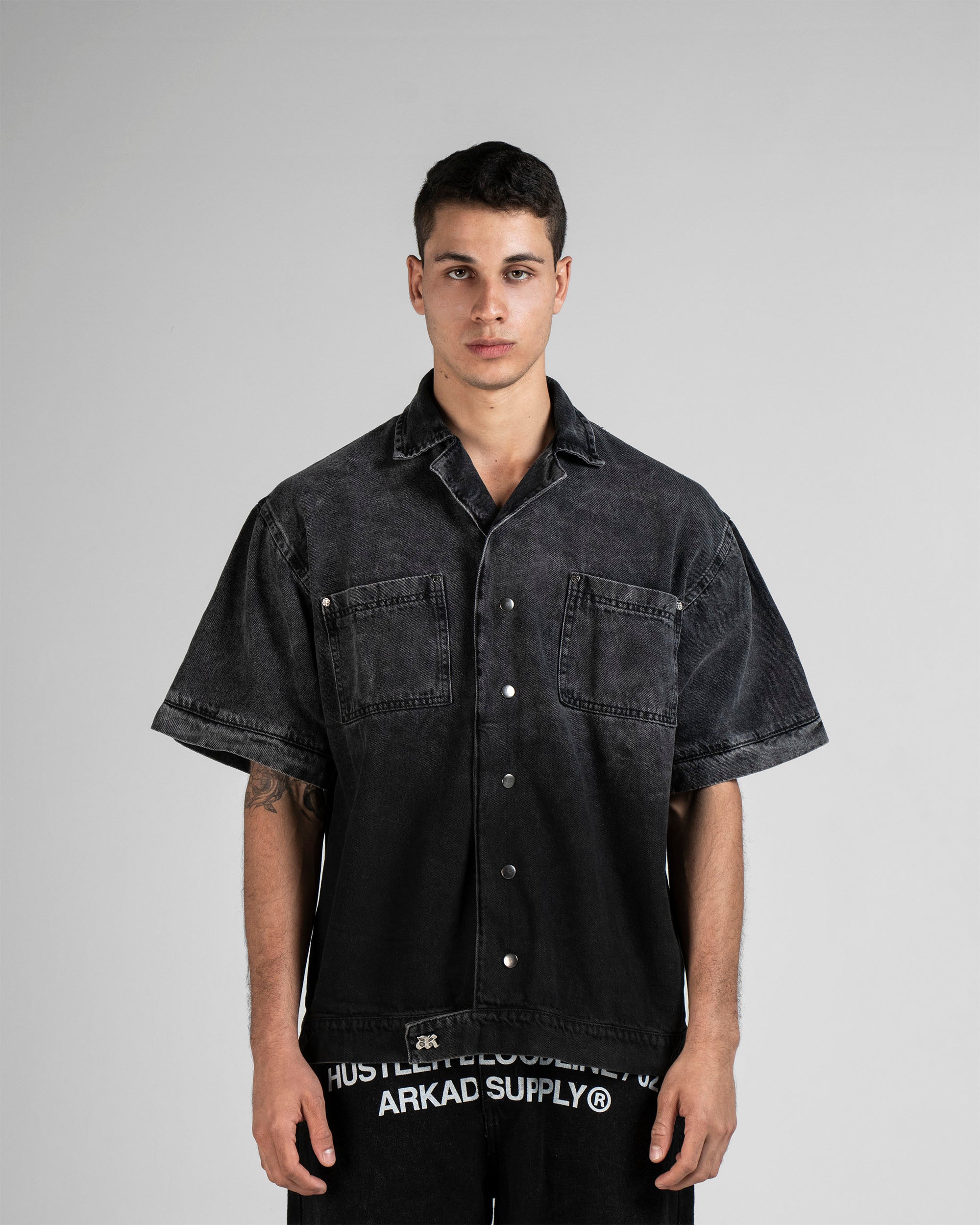 Denim Shirt Hustler