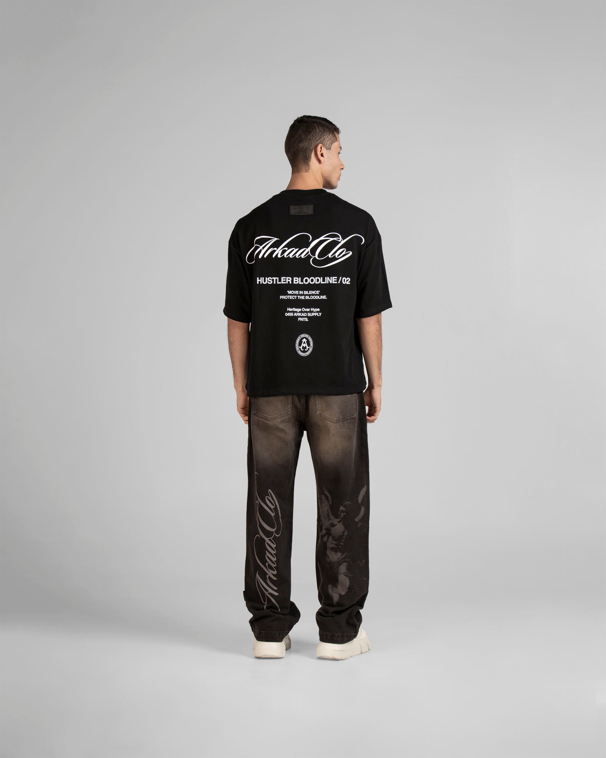 Denim Pant Laser Negro