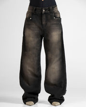 Denim Pant Laser Negro Unisex