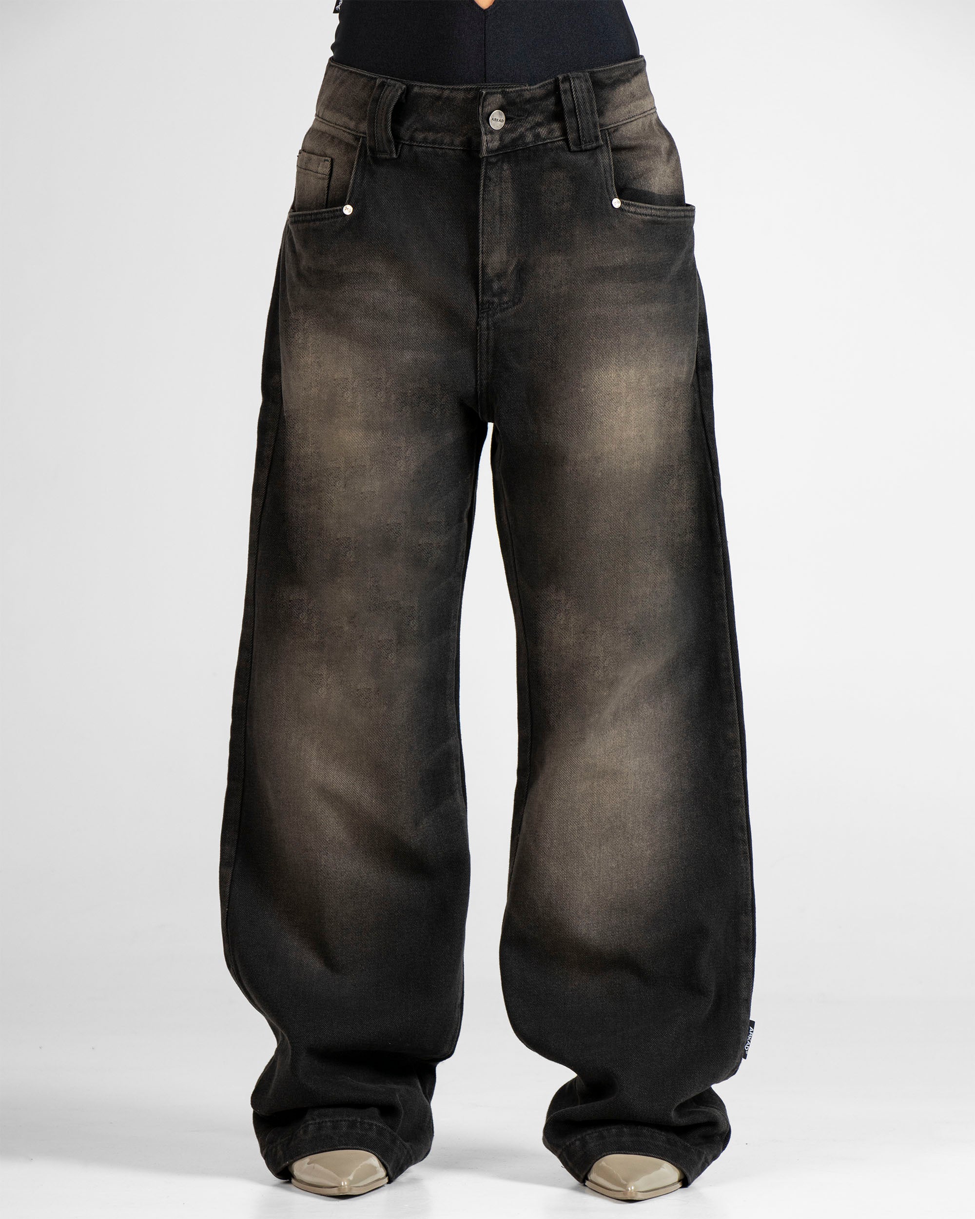 Denim Pant Laser Negro Unisex