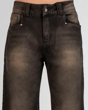 Denim Pant Laser Negro