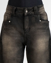 Denim Pant Laser Negro Unisex