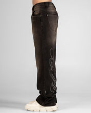 Denim Pant Laser Negro