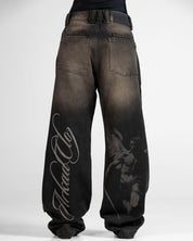 Denim Pant Laser Negro Unisex