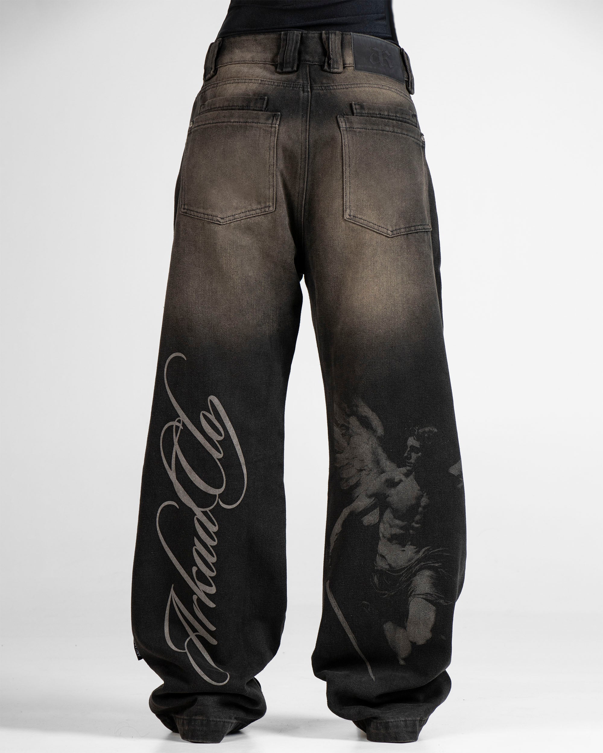 Denim Pant Laser Negro Unisex