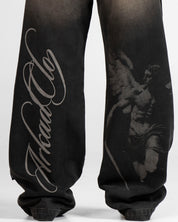 Denim Pant Laser Negro Unisex