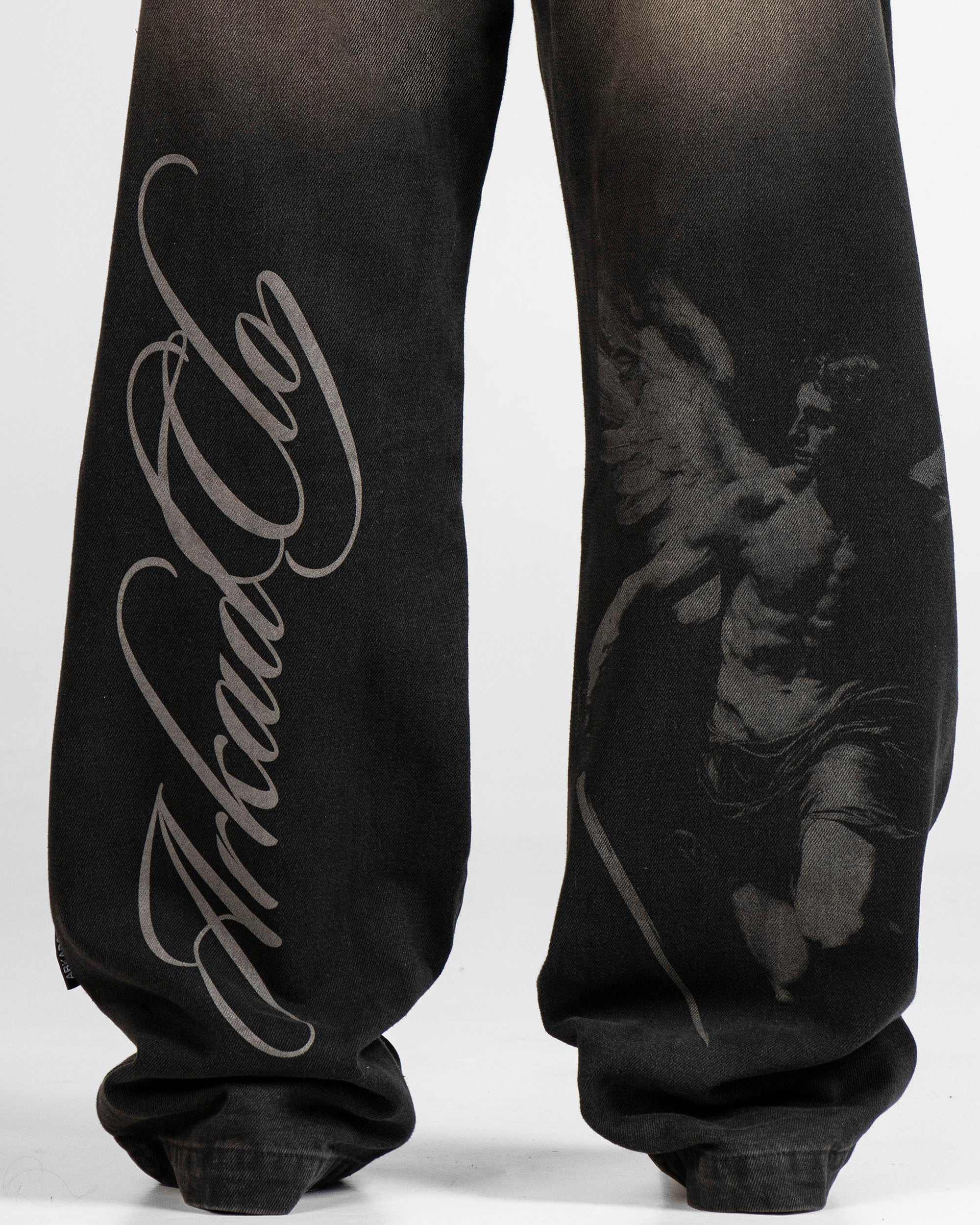 Denim Pant Laser Negro Unisex