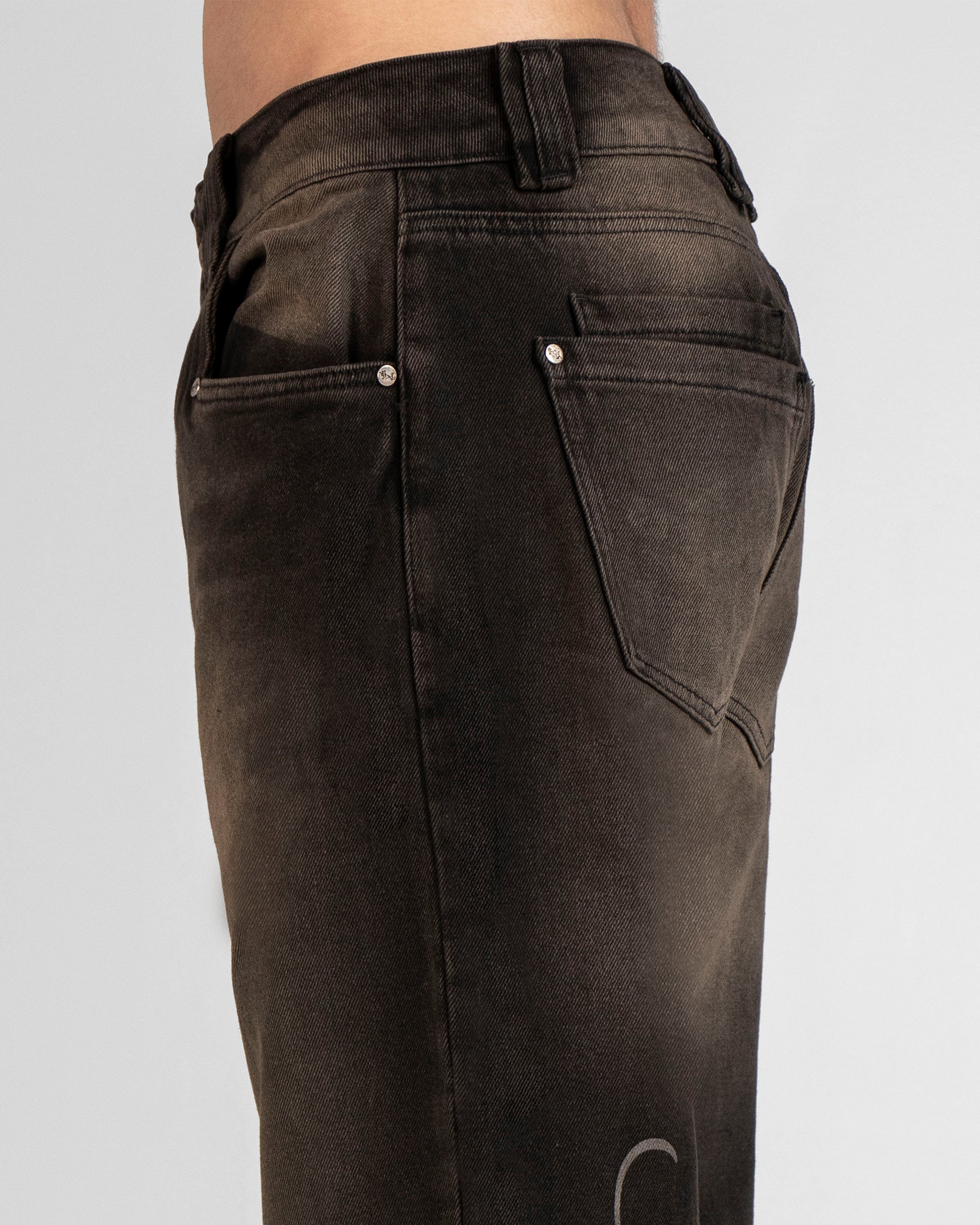 Denim Pant Laser Negro