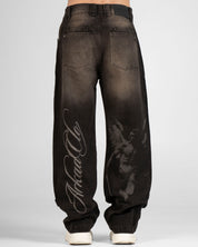 Denim Pant Laser Negro