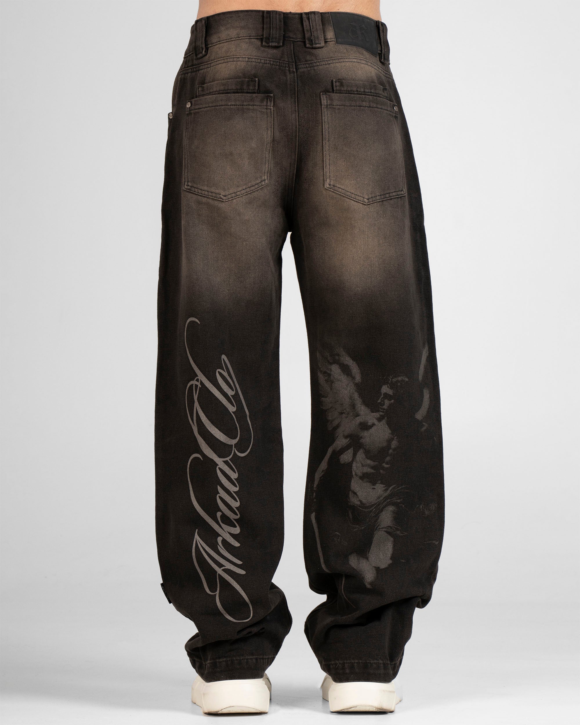 Denim Pant Laser Negro