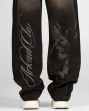 Denim Pant Laser Negro