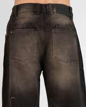 Denim Pant Laser Negro