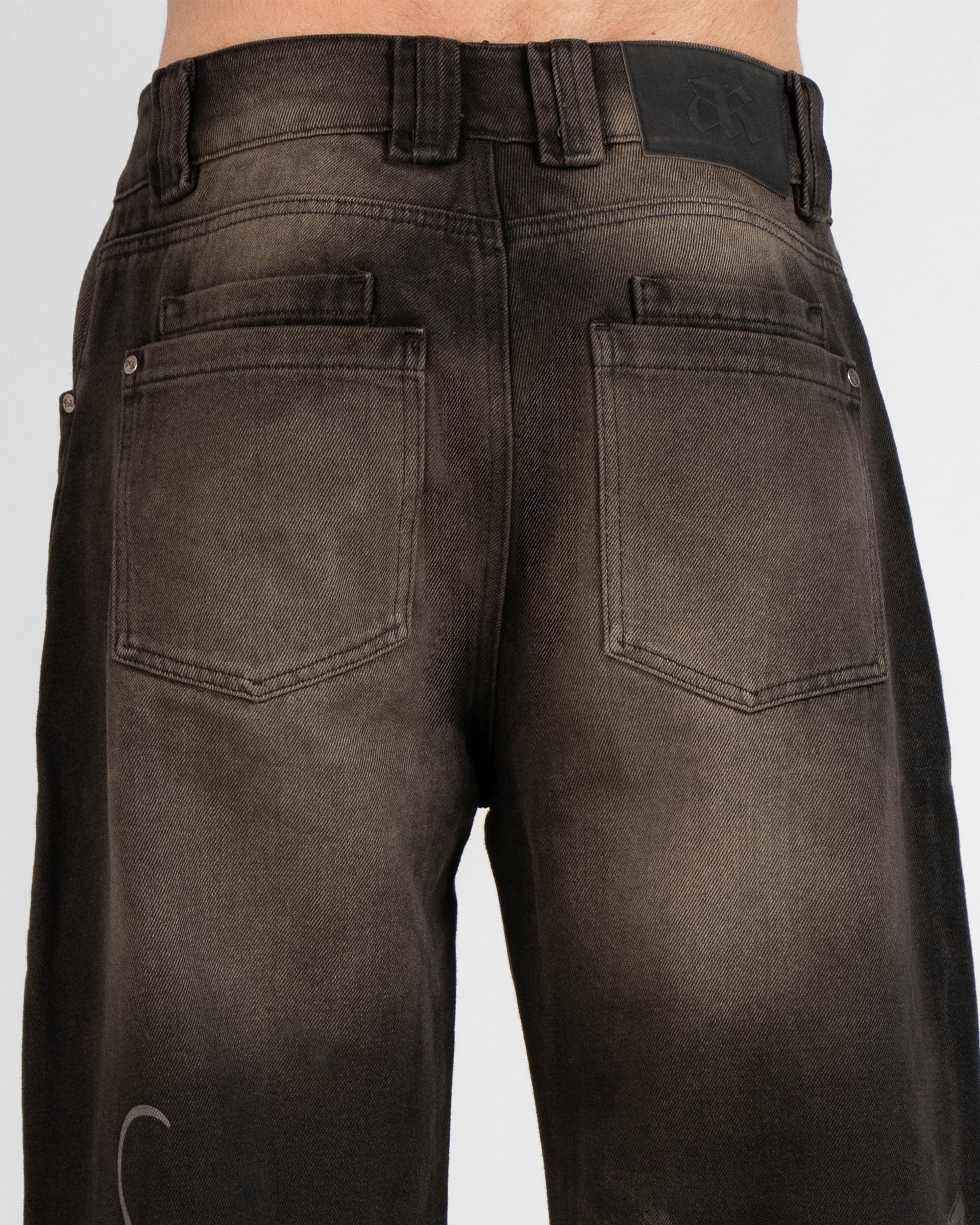 Denim Pant Laser Negro