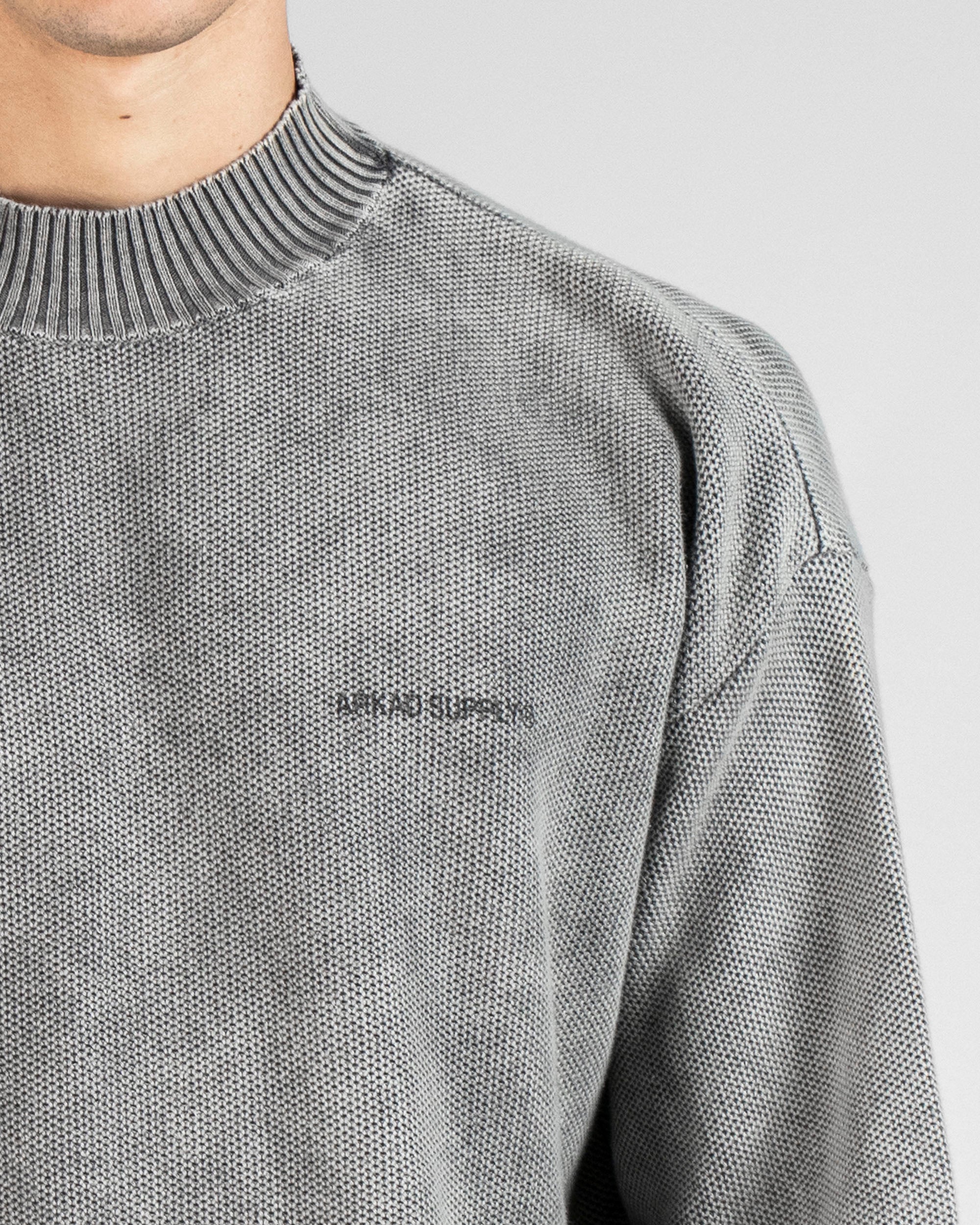 Knit Sweater Gris