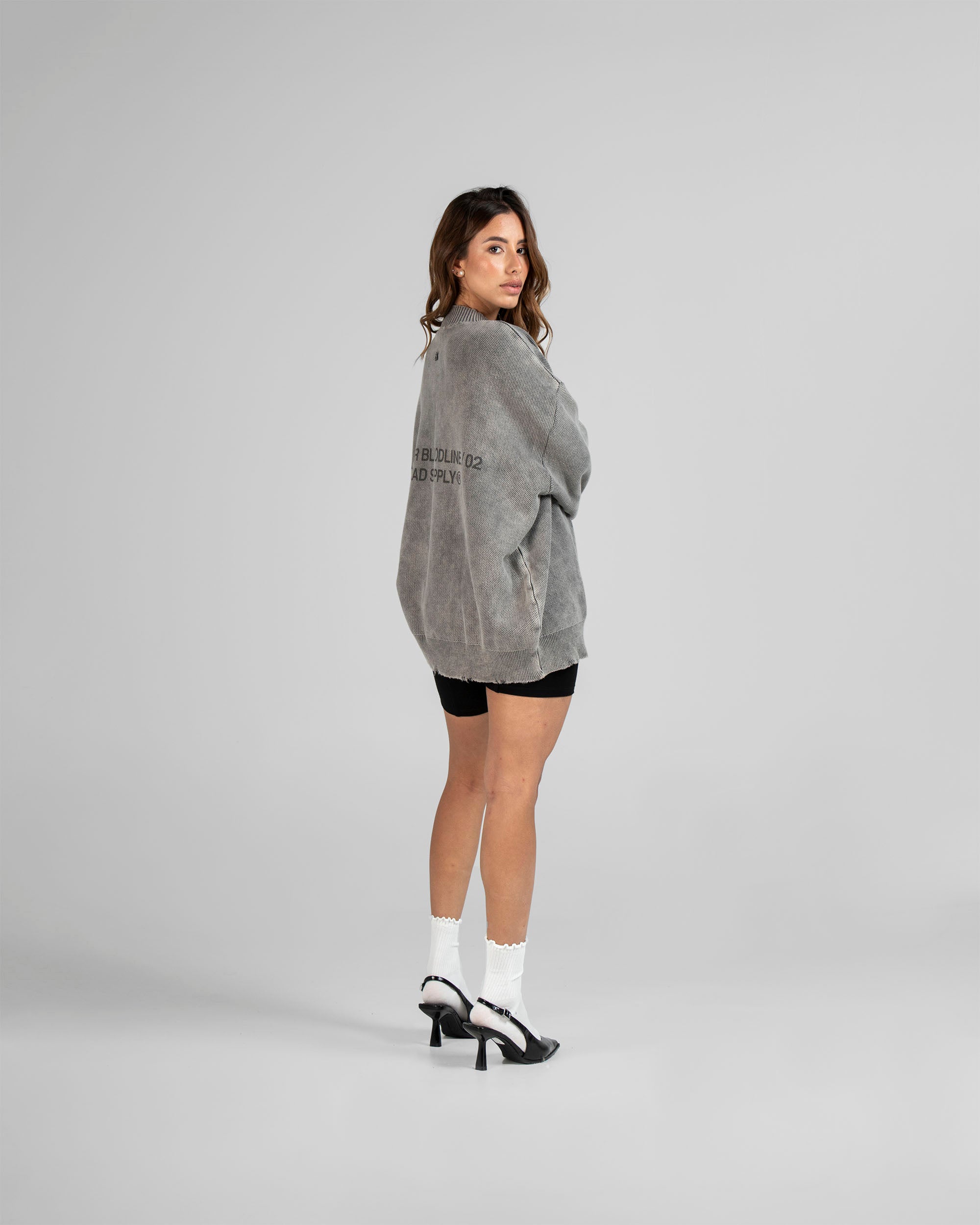 Knit Sweater Gris