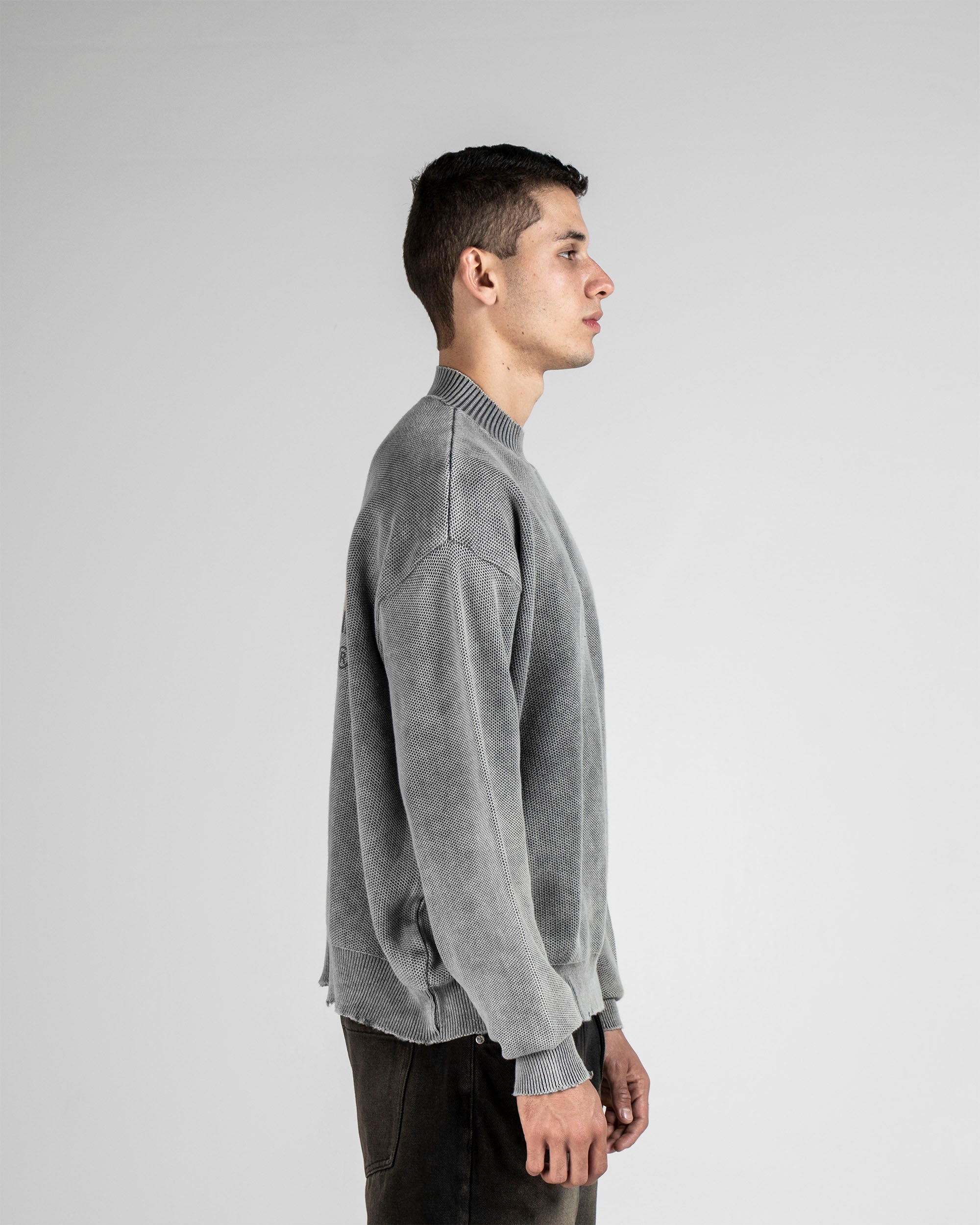 Knit Sweater Gris