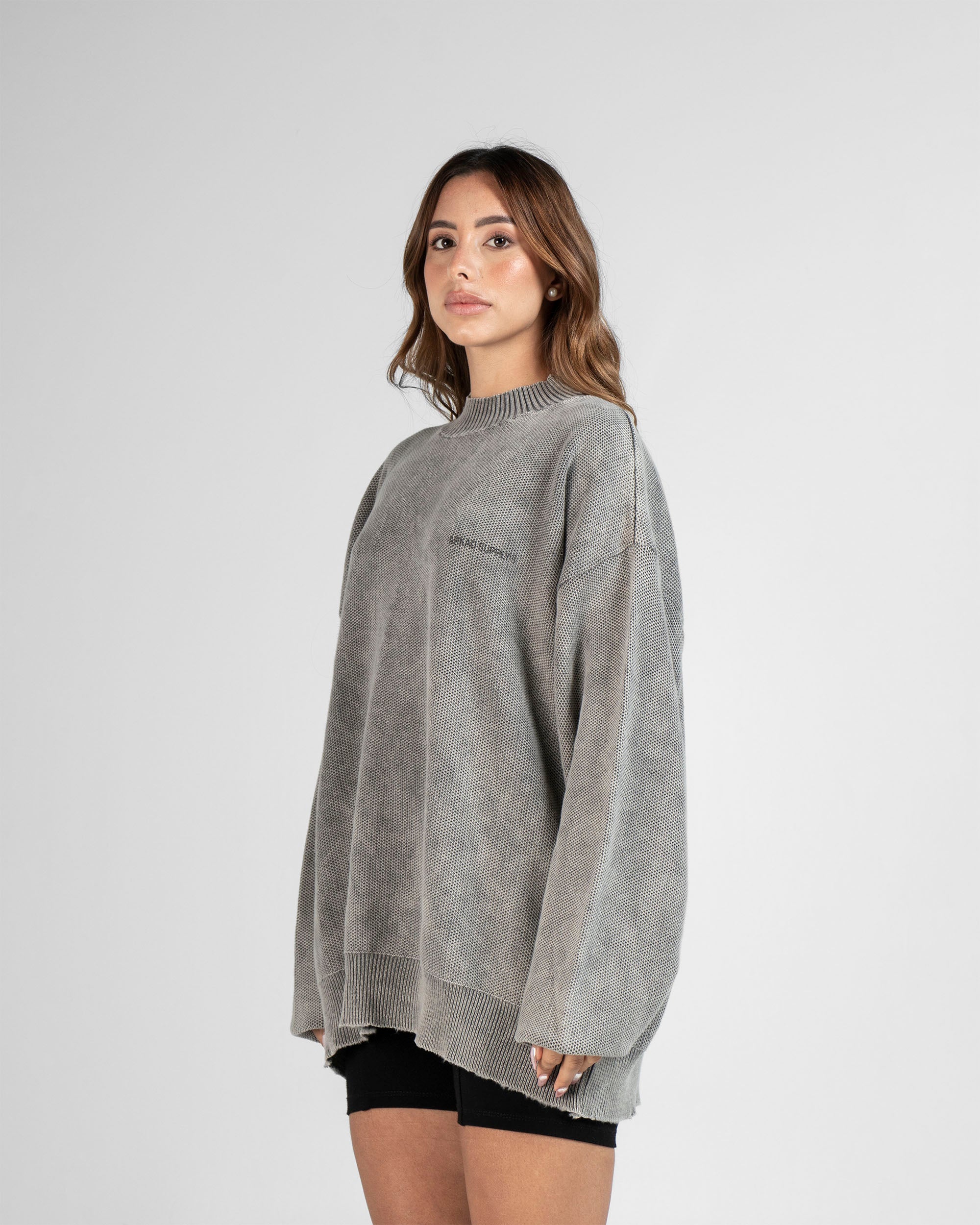Knit Sweater Gris