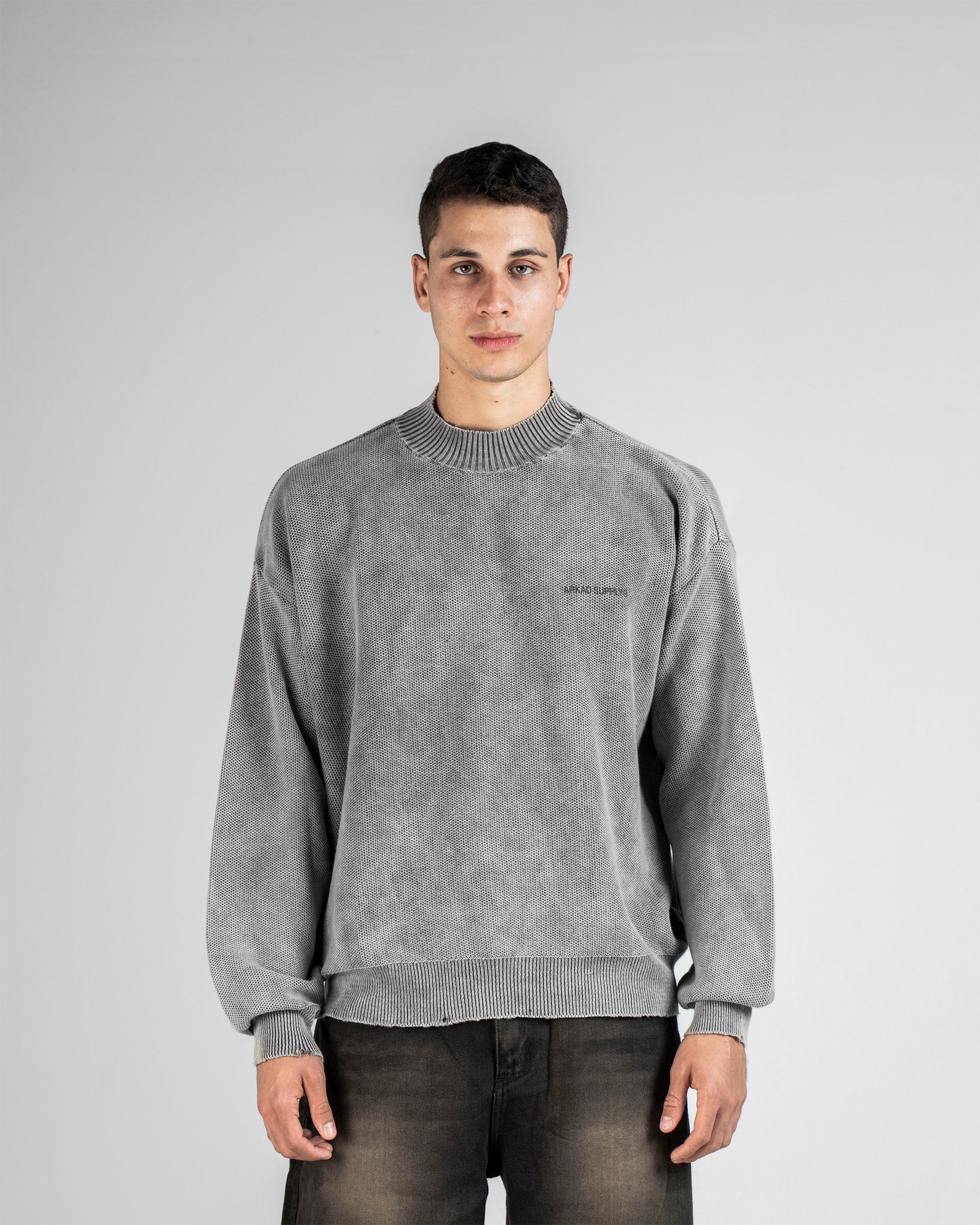 Knit Sweater Gris
