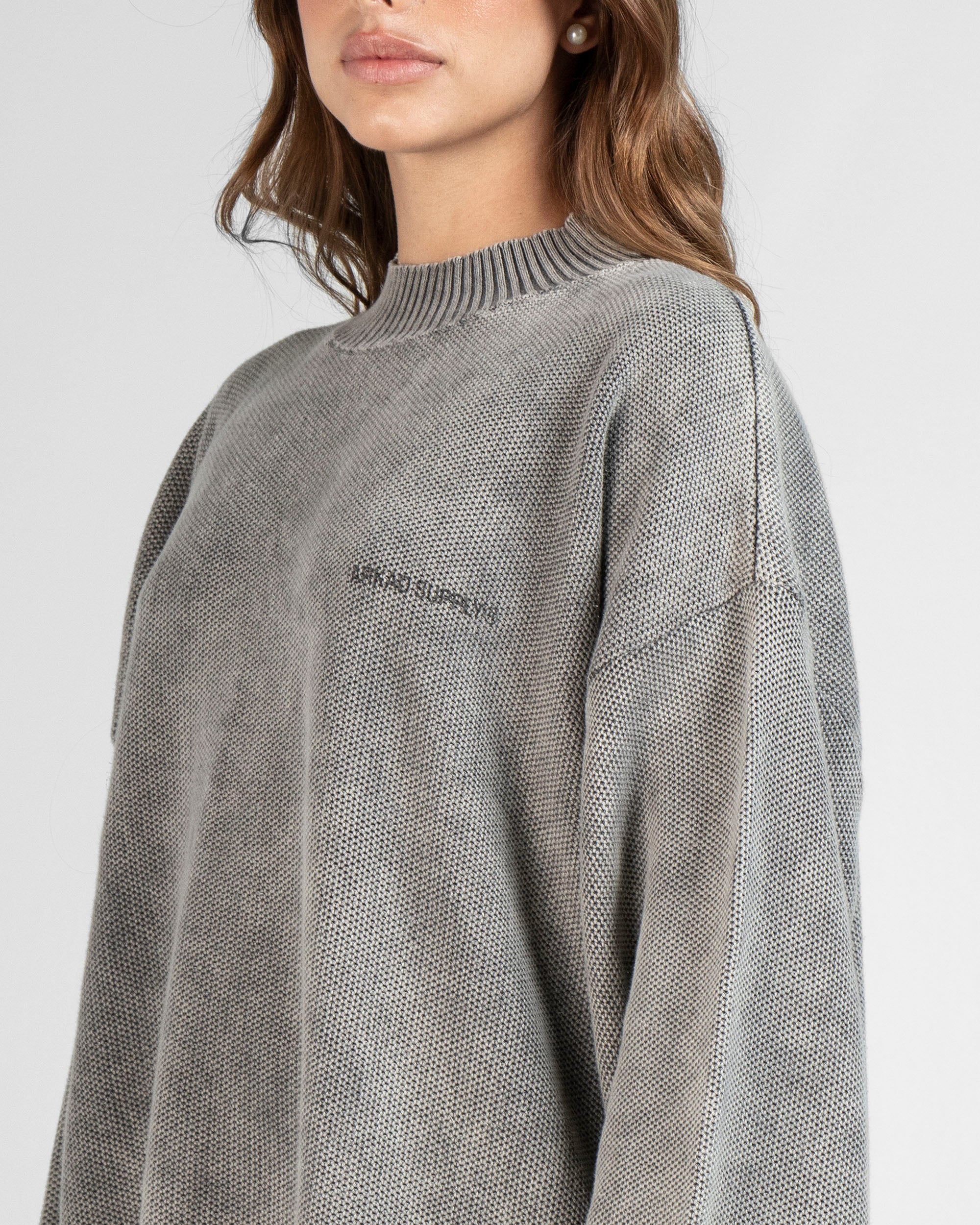 Knit Sweater Gris